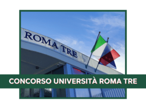 Concorso Università Roma Tre 2024