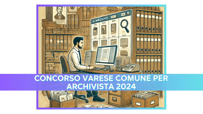 Concorso Varese Comune per Archivista 2024 - 1 posto riservato ai laureati