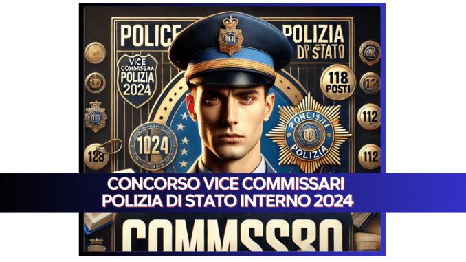 Concorso Vice Commissari Polizia di Stato Interno 2024