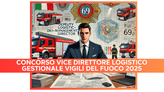 Concorso Vice Direttore Logistico Gestionale Vigili del Fuoco 2025 - 69 posti