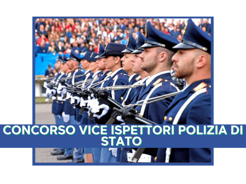 Concorso Vice Ispettori 1000 posti