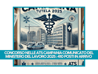 Concorso nelle ATS Campania comunicato del Ministero del Lavoro 2025 : 410 posti in arrivo negli ambiti territoriali sociali