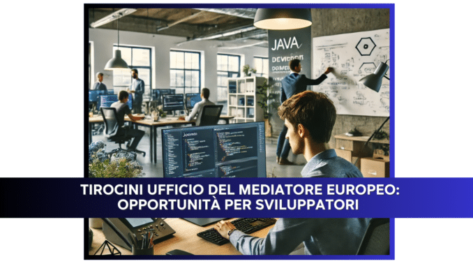 Tirocinio presso l'Ufficio del Mediatore Europeo 2024 - Java/sviluppatore web