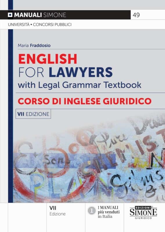 Manuale English for Lawyers with Legal Grammar Textbook