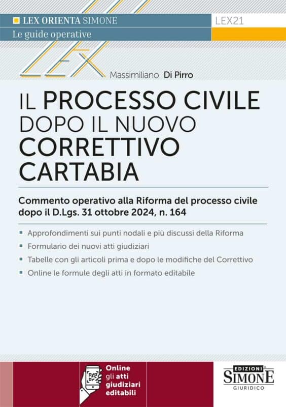 Manuale ll Processo Civile – Dopo il Nuovo Correttivo Cartabia