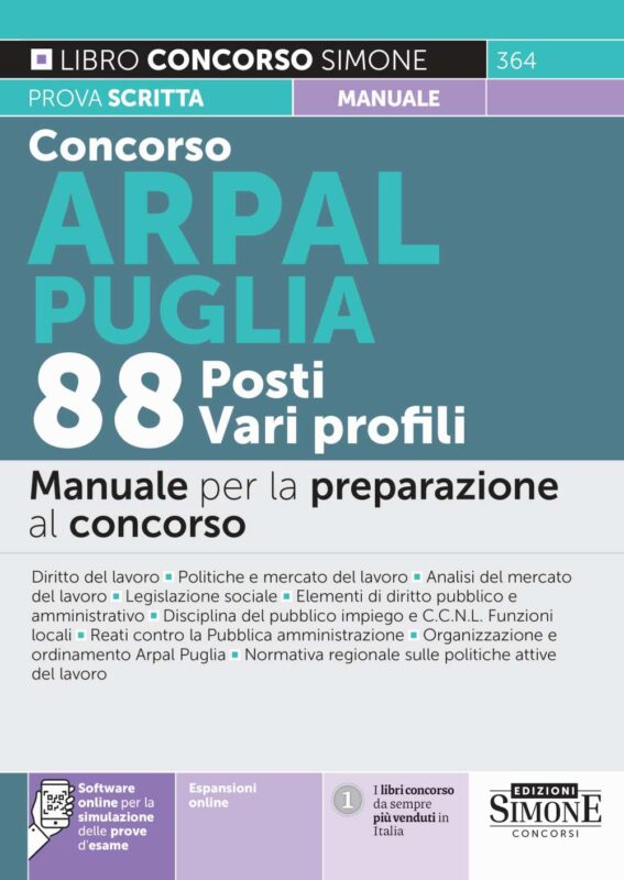 Manuale Concorso ARPAL Puglia Vari profili – Per la prova scritta