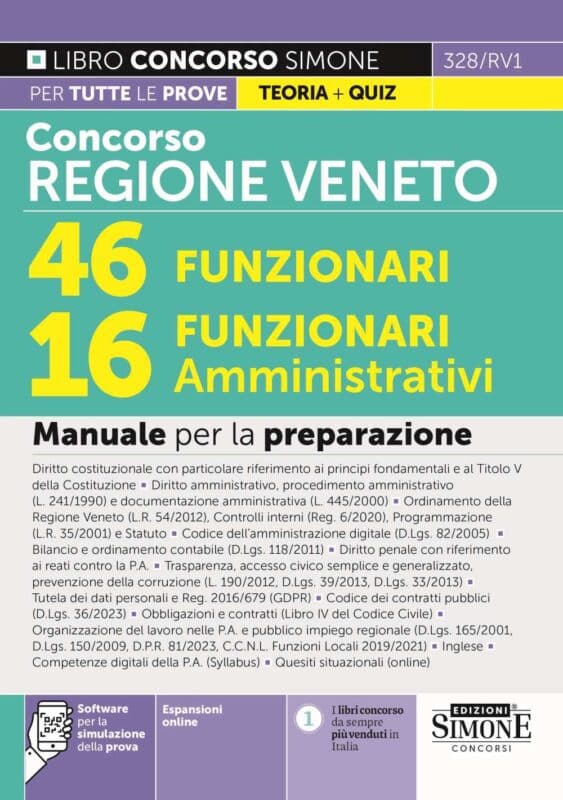Manuale Concorso Regione Veneto per Amministrativi e Tecnici – Per la preparazione