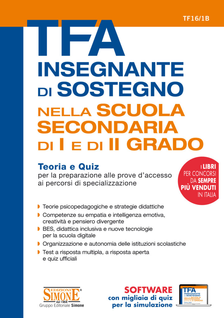 Manuale TFA Sstegno Scuola Secondaria Edizioni Simone - 15% Di Sconto