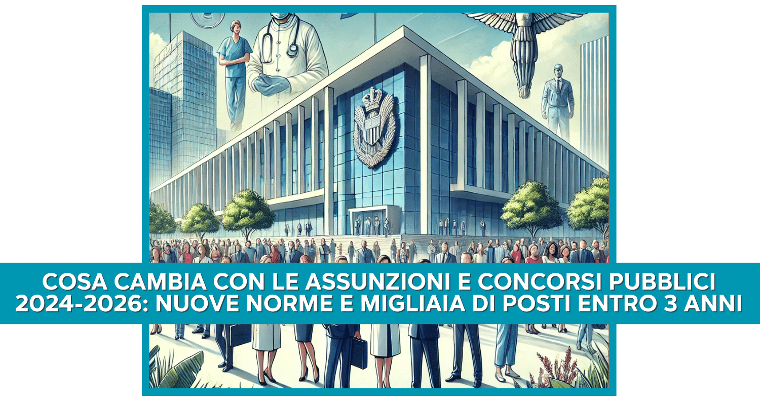 Cosa cambia con le assunzioni e Concorsi Pubblici 2024-2026: Nuove Norme e Migliaia di Posti Entro 3 Anni