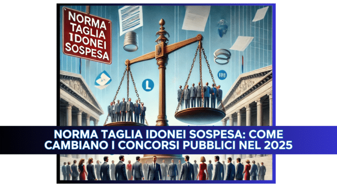 Norma taglia idonei: le nuove regole di scorrimento delle graduatorie dei Concorsi Pubblici