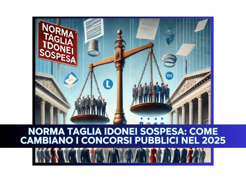 Norma Taglia Idonei Sospesa: Come Cambiano i Concorsi Pubblici nel 2025