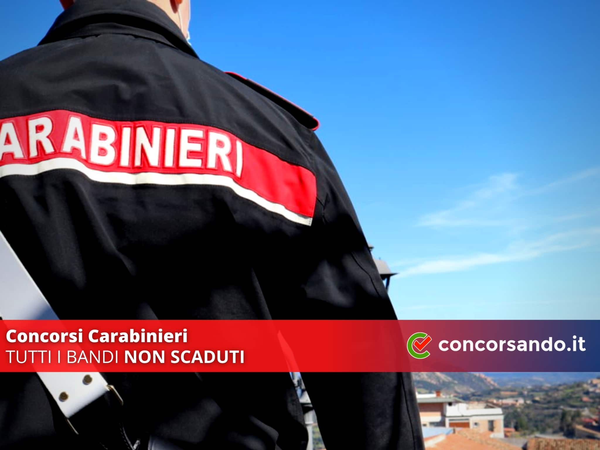 Concorsi Carabinieri 2022 non scaduti Concorsando.it