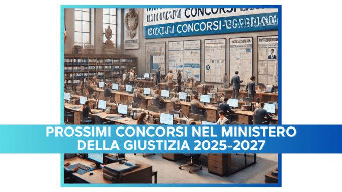 Prossimi Concorsi nel Ministero della Giustizia 2025-2027