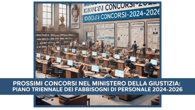 Prossimi Concorsi nel Ministero della Giustizia 2024-2025: approvati 2 bandi da 250 posti