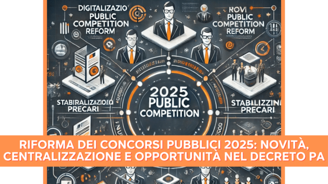 Riforma dei Concorsi Pubblici 2025: Novità, Centralizzazione e Opportunità nel Decreto PA