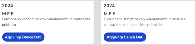 Banche dati di esercitazione per il Concorso MEF Funzionari 2024. 