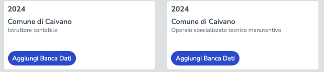 Banche dati di Esercitazione - Concorso Comune di Caivano 2024