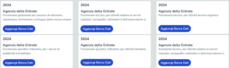 Banche dati esercitazione e quiz per il Concorso Agenzia Entrate Valle d'Aosta Assistenti e Funzionari 2024 - 27 posti per diplomati e laureati