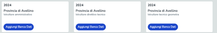 banche dati di esercitazione (NON UFFICIALI) Concorso Provincia di Avellino