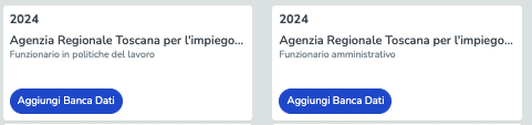 Banche dati di esercitazione Concorso ARTI Toscana 2024 