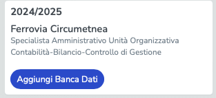 Banca dati - Concorsi Ferrovia Circumetnea 2024 per Specialista Amministrativo Unità Organizzativa Contabilità-Bilancio.Controllo  di Gestione