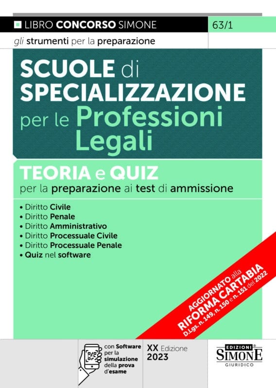 Manuale Scuole di Specializzazione per le Professioni Legali – Manuale Teorico