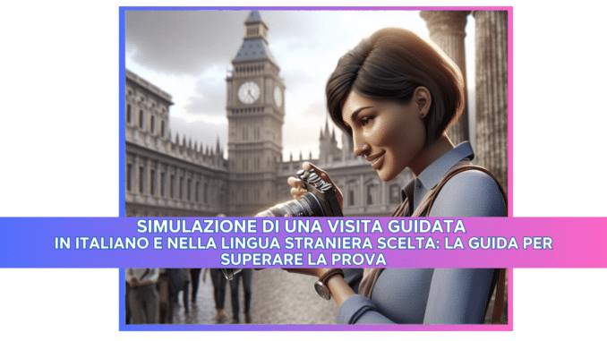 Simulazione di una visita guidata in italiano e nella lingua straniera scelta: la guida per superare la prova