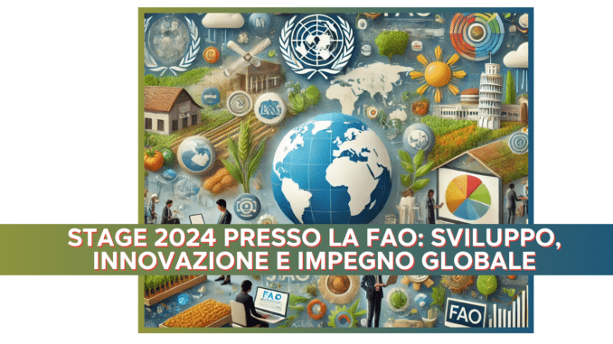 Stage 2024 presso la FAO: Sviluppo, Innovazione e Impegno Globale