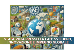 Stage 2024 presso la FAO Sviluppo, Innovazione e Impegno Globale