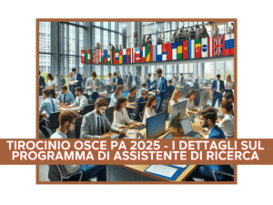 Tirocinio OSCE PA 2025 - I dettagli sul programma di assistente di ricerca