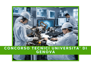 Università di Genova concorso per 4 tecnici