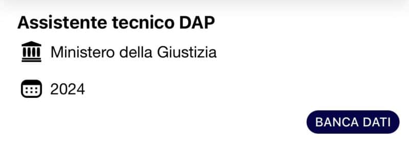 Banca dati concorso dap giustizia 2024