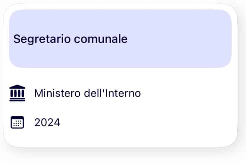 Quiz Concorso Ministero dell'Interno – Banca dati per Segretario comunale