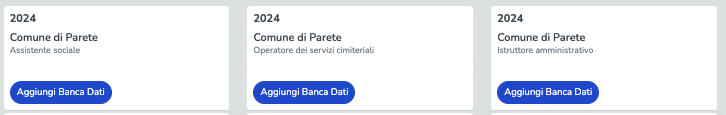 Banche dati comune di parete concorso 2024