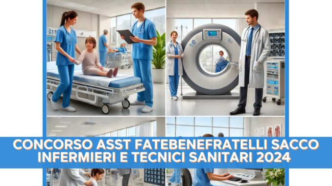 Concorso ASST Fatebenefratelli Sacco Infermieri e Tecnici Sanitari 2024 - 72 posti per laureati