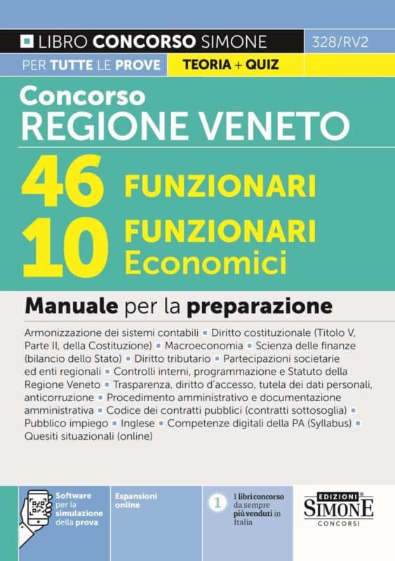 Manuale Concorso Regione Veneto 46 Funzionari – 10 Funzionari Economici