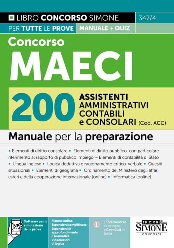 Manuale Concorso MAECI Assistenti Amministrativi Contabili 200 Posti