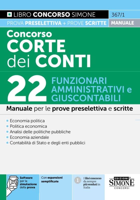 Manuale Concorso Corte dei Conti 2025 – 22 Funzionari Amministrativi e Giuscontabili