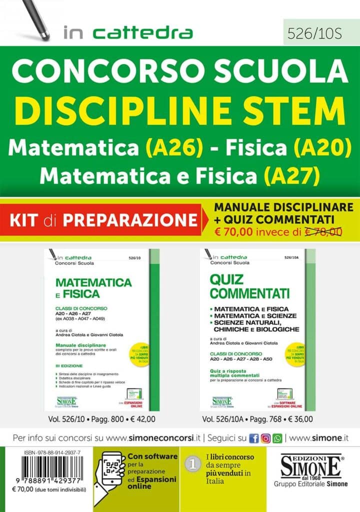 Concorso Scuola Discipline STEM Matematica (A26) Fisica (A20 ...