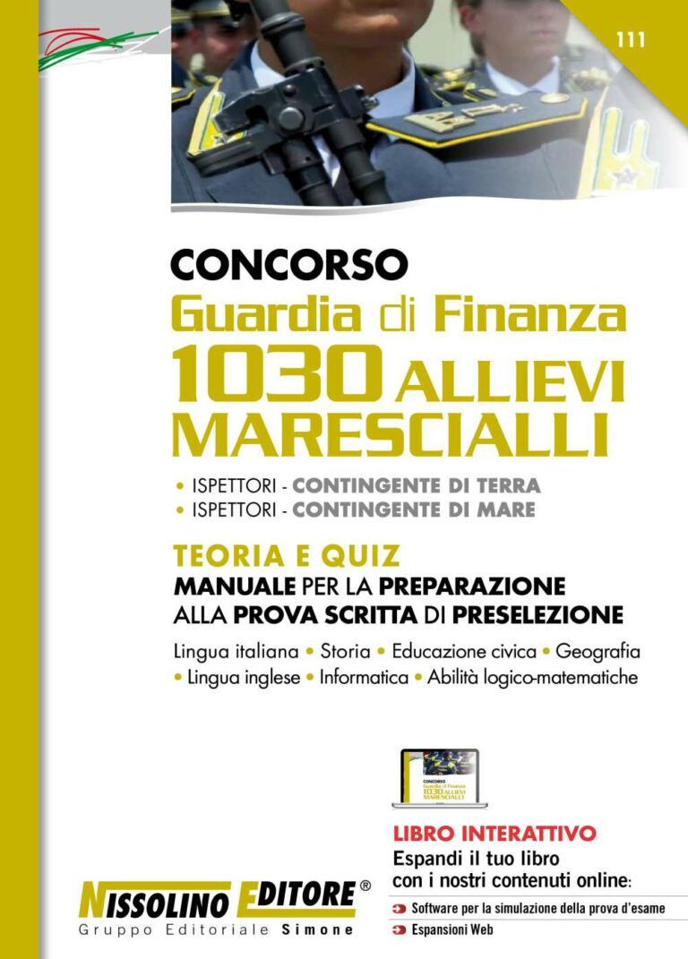 Concorso Allievi Marescialli GdF Come studiare Concorsando.it