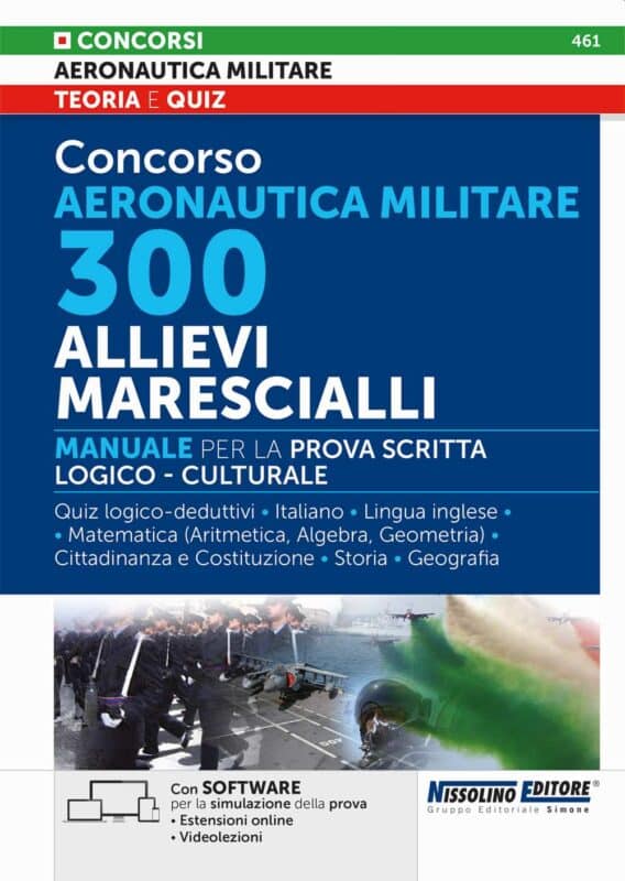 Manuale Concorso Aeronautica Militare 300 Allievi Marescialli